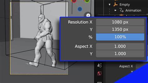 how to change resolution in blender|Blender change camera aspect ratio and camera view size resolution